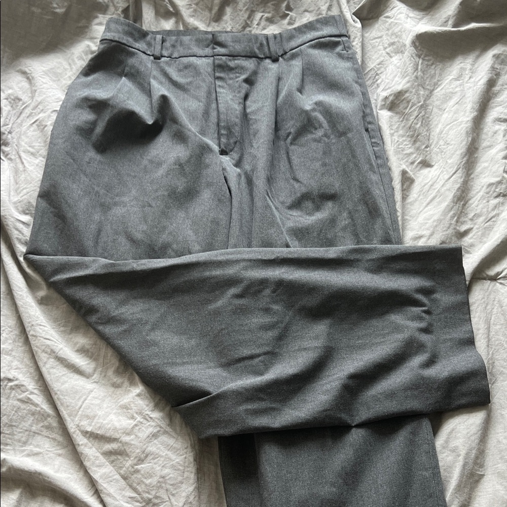 Uniqlo Women's Gray Wideleg Work Pantsuit